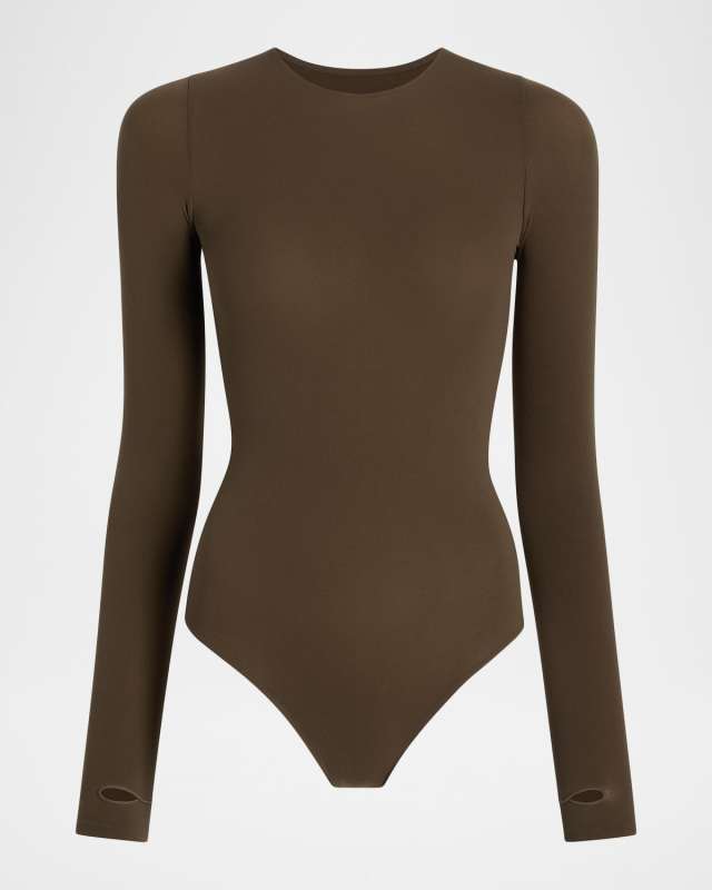Ballet Long-Sleeve Crewneck Bodysuit